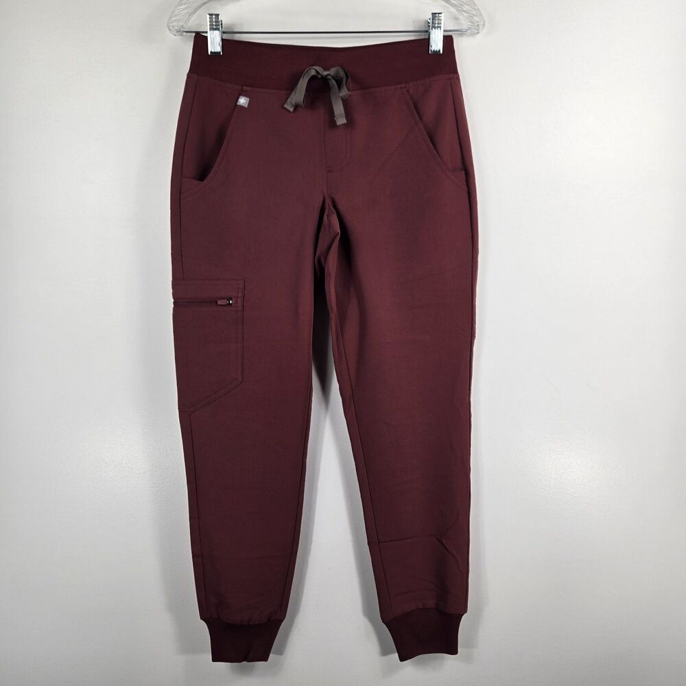Figs Women's XXS Zamora 2.0 Petite Jogger Scrub Pants Red 840283847844‎ NWT